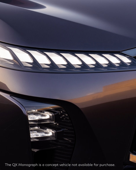 INFINITI QX Monograph Concept SUV headlight