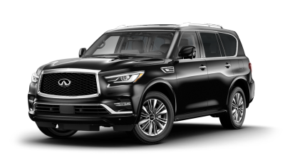 2024 INFINITI QX80 LUXE 4WD in Mineral Black