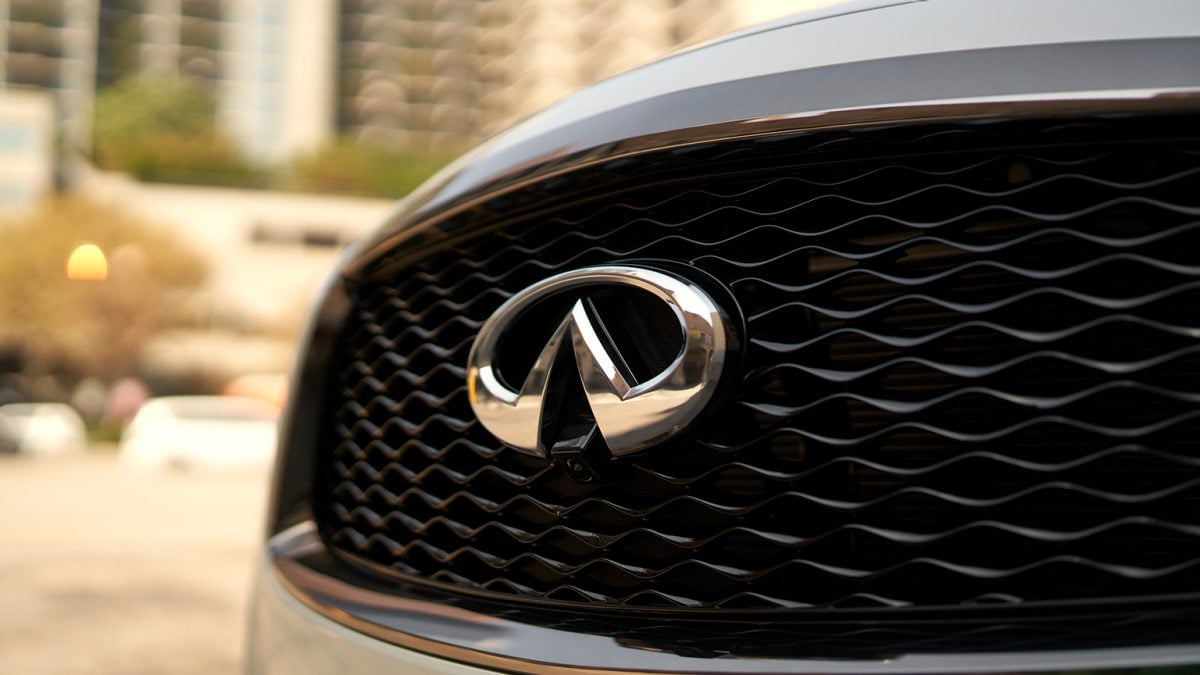 Front Exterior View Of 2020 INFINITI QX60 EDITION 30 Grille and INFINITI Logo